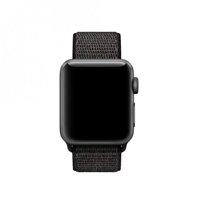 Ремешок для Apple Watch 42/44mm Nylon Sport Loop Black-1