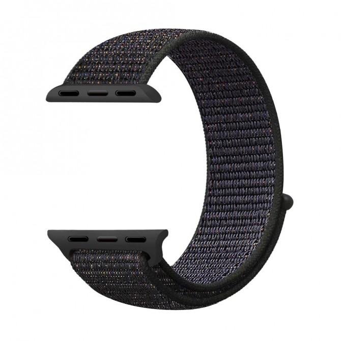 Ремешок для Apple Watch 42/44mm Nylon Sport Loop Black-2