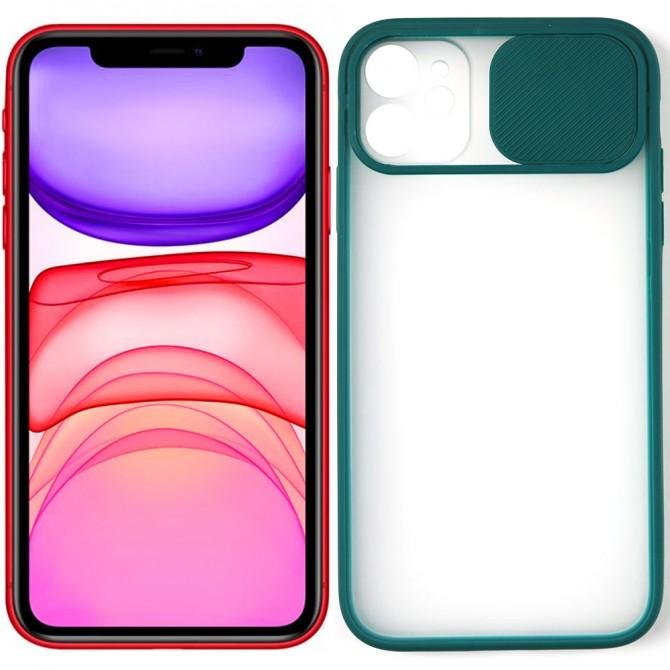 Чохол Camshield mate зі шторкою для камери для Apple iPhone 11 Green