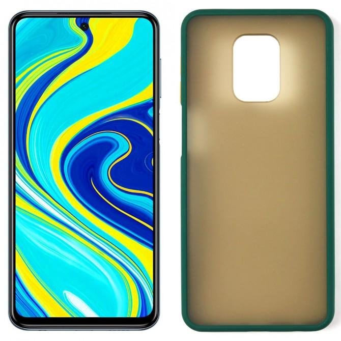 Чехол MATT CASE для Xiaomi Redmi Note 9/Redmi 10X Dark Green
