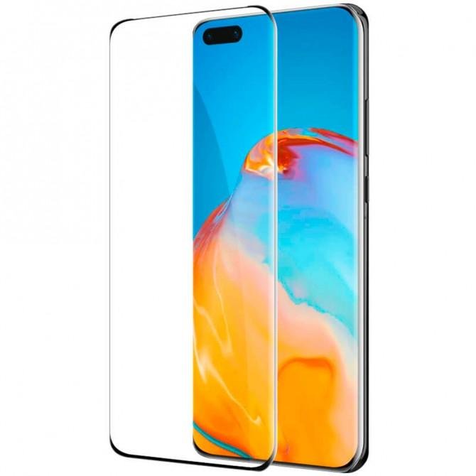 Защитное стекло для Realme 6 Pro Full Glue (0.3 мм, 2.5D, чёрное)-1