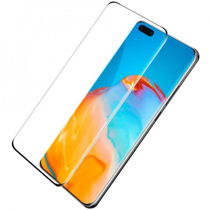 Защитное стекло для Realme 6 Pro Full Glue (0.3 мм, 2.5D, чёрное)-2