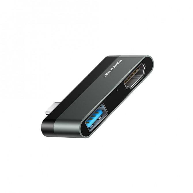 Хаб Usams US-SJ462 Type-C mini (USB+HDMI)-1