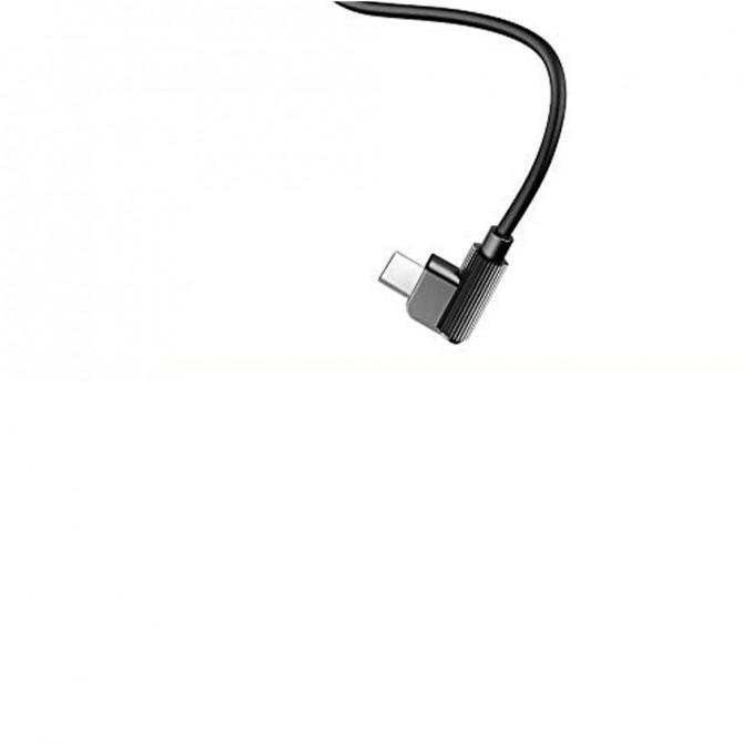 Переходник Rock L-shape Type-C Metal Charge& Audio 2 in 1 Черный-2