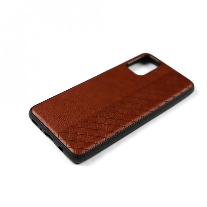 Кожаный чехол WaveSide для Samsung M317 Galaxy M31s Коричневый-4