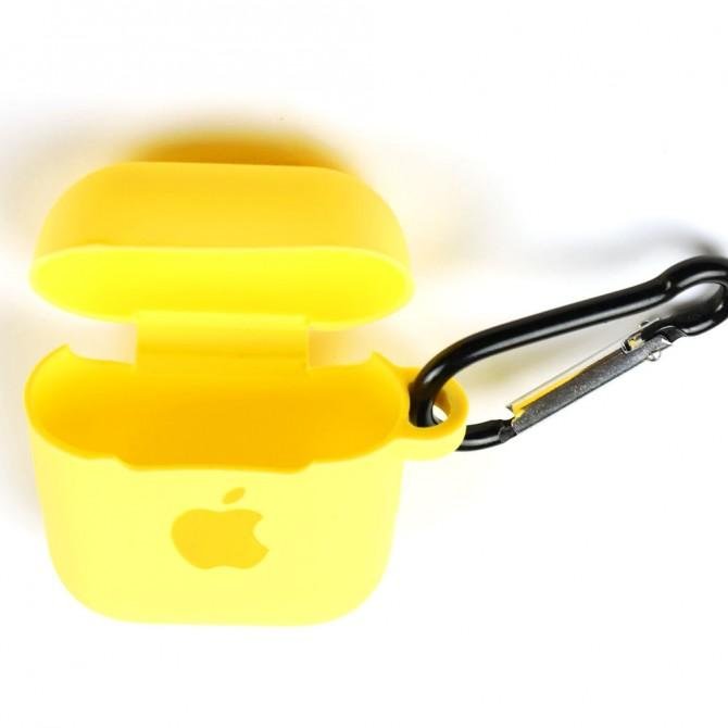 Чохол U-Like Silicone Protective Case для Airpods Yellow-2