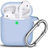 U-Like Silicone Protective Case For Airpods Light Blue U-Like Silicone Protective Case For Airpods Light Blue