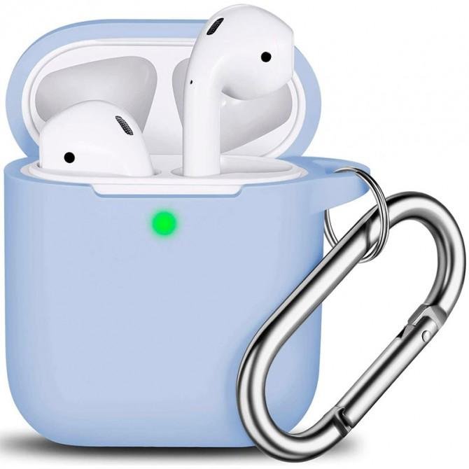 Чехол силиконовый для Airpods Голубой