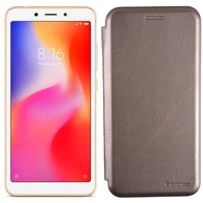 Чехол-книжка U-Like Best для Xiaomi Redmi 6a Grey