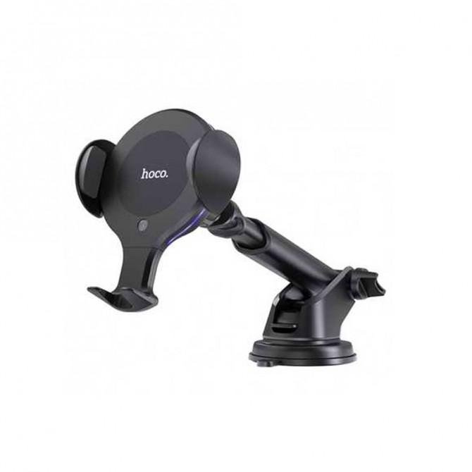 Автодержатель Hoco CA60 + Беспроводная зарядка Черный