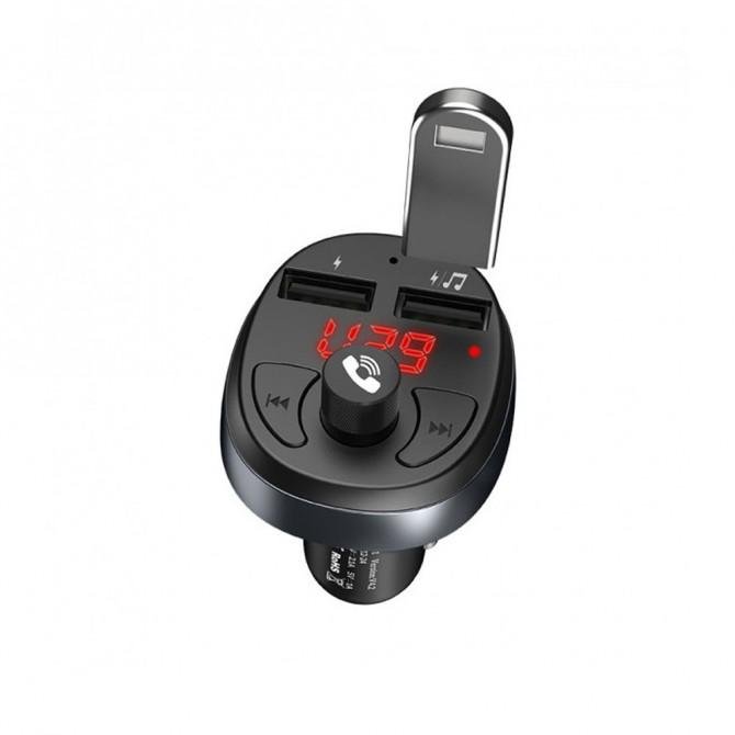 ФМ модулятор Hoco with Charger E41 2USB/2,1A Black-1