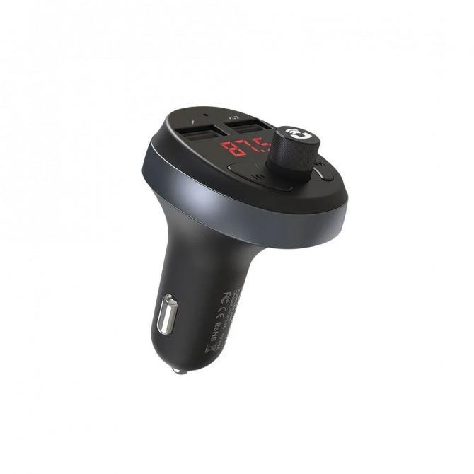 ФМ модулятор Hoco with Charger E41 2USB/2,1A Black-2