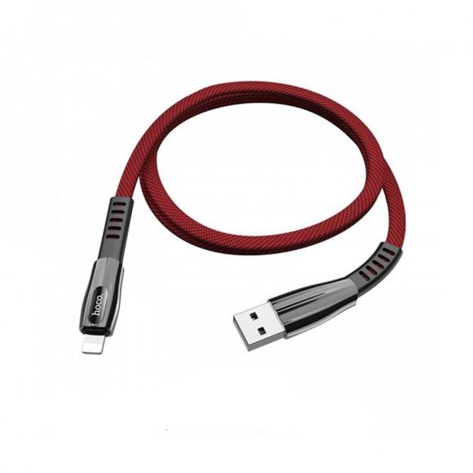 Кабель Hoco U70 Splendor Lightning 1,2m Красный