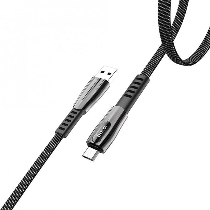 Кабель Hoco U70 Splendor MicroUSB 1,2m Dark Grey-2