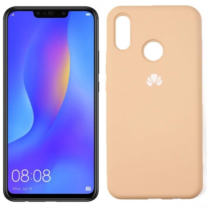 Чехол силиконовый для Huawei P Smart Plus Бежевий FULL