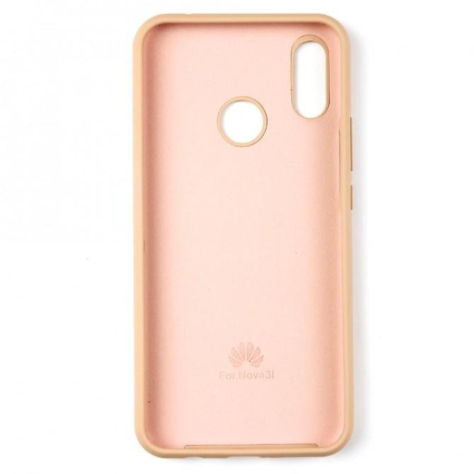 Чехол силиконовый для Huawei P Smart Plus Бежевий FULL-2