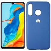 Чохол силіконовий для Huawei P30 Lite Темно Синій FULL