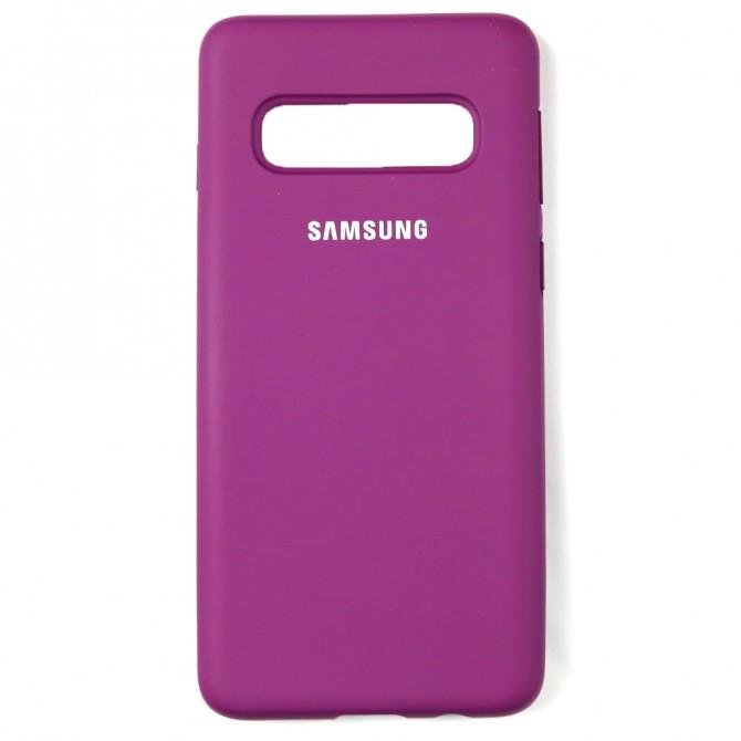 Чехол силиконовый для Samsung G973 Galaxy S10 Виноградный FULL-1