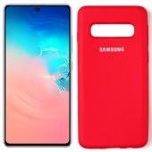 Чохол силіконовий для Samsung G973 Galaxy S10 Яскраво рожевий FULL