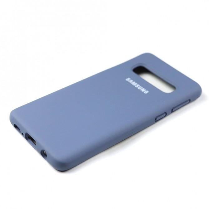 Чехол силиконовый для Samsung G973 Galaxy S10 Светло серый FULL-4