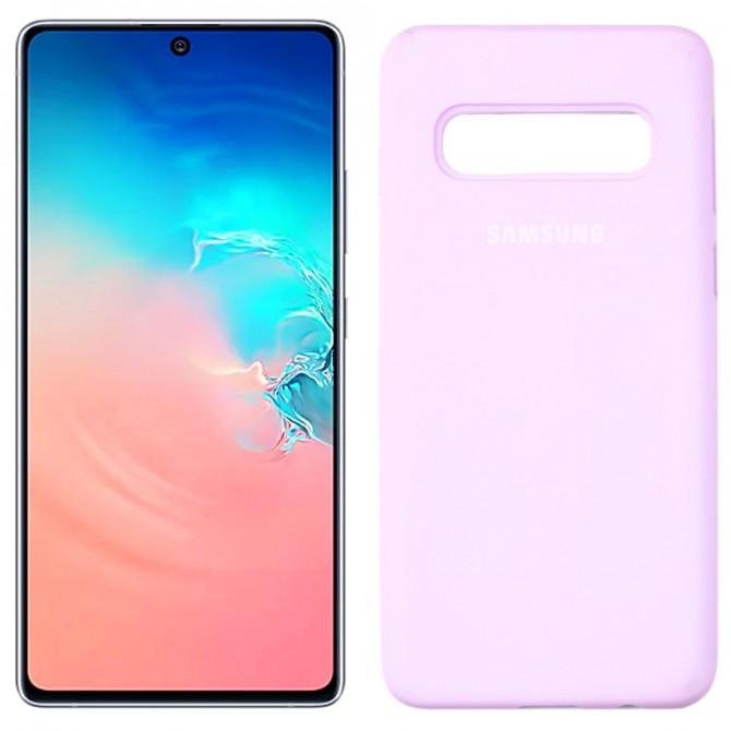 Чохол силіконовий для Samsung G973 Galaxy S10 Бузковий FULL