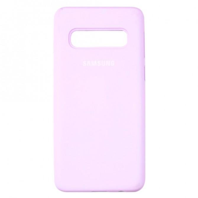 Чохол силіконовий для Samsung G973 Galaxy S10 Бузковий FULL-1