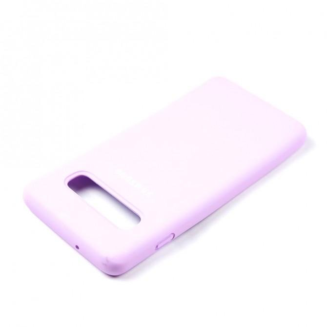 Чохол силіконовий для Samsung G973 Galaxy S10 Бузковий FULL-3