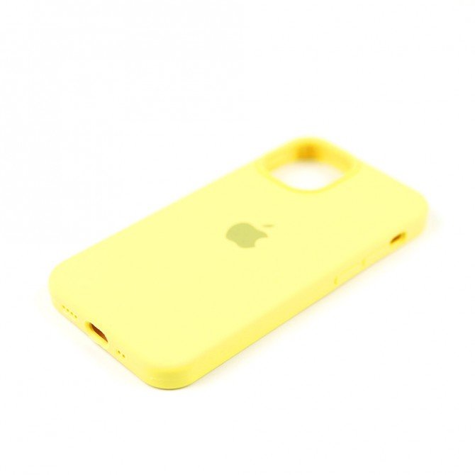 Чохол силіконовий для iPhone 12 mini Жовтий FULL-4