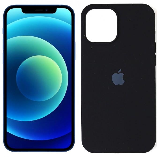 Чохол силіконовий для iPhone 12 mini Чорний FULL