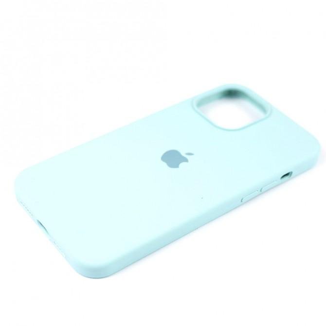 Чехол силиконовый для iPhone 12 mini Фисташковый FULL-4