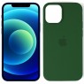Чохол силіконовий для iPhone 12 mini Темно зелений FULL