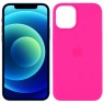 Чехол силиконовый для iPhone 12 mini Ярко розовый FULL