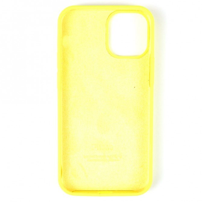 Чехол силиконовый для iPhone 12 Pro Max Лимонный FULL-3