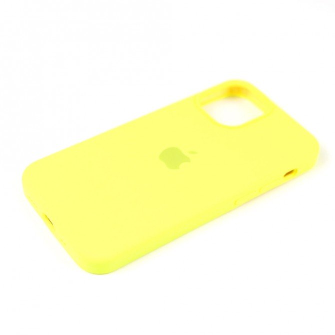 Чехол силиконовый для iPhone 12 Pro Max Лимонный FULL-1