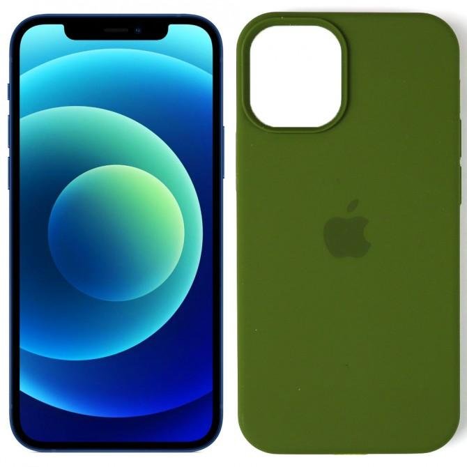 Чехол силиконовый для iPhone 12 Pro Max Хаки FULL