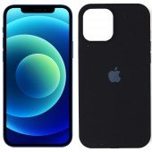 Чехол силиконовый для iPhone 12 Pro Max Чёрный FULL Чехол силиконовый для iPhone 12 Pro Max Чёрный FULL
