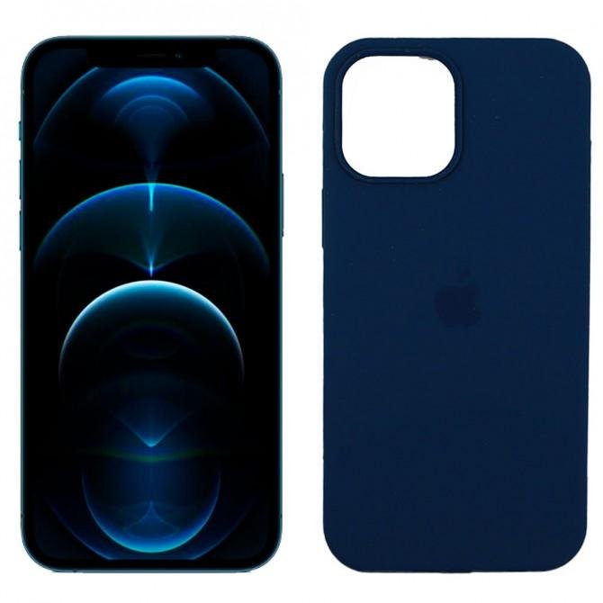 Чохол силіконовий для iPhone 12 Pro Max Індіго FULL