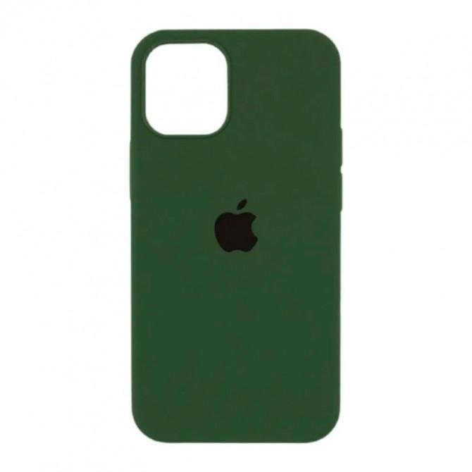 Cиликоновый чехол для iPhone 15 Plus Army Green FULL