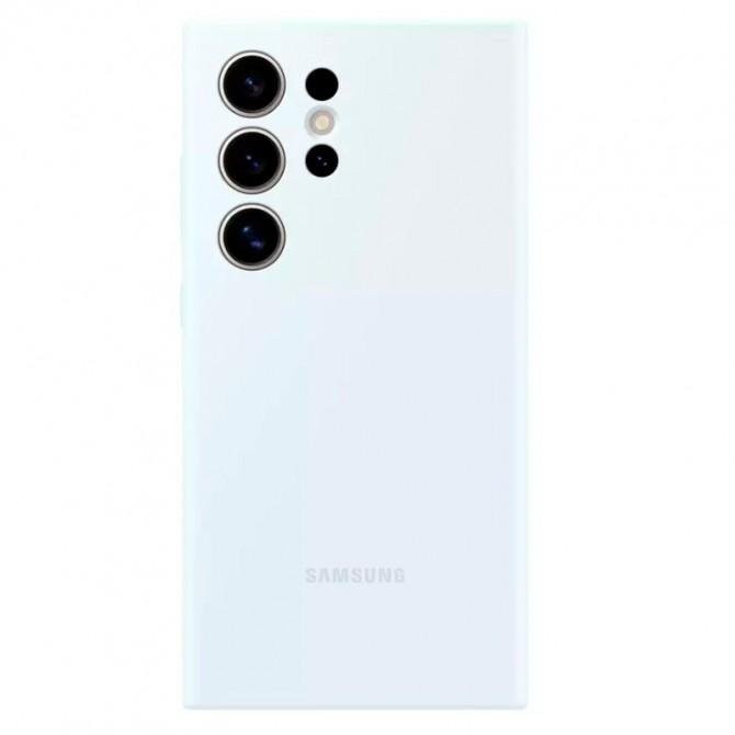 Силиконовый чехол Soft для Samsung Galaxy S24 Ultra Белый FULL