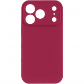 Силиконовый чехол для iPhone 17 Pro Max Rose Red FULL (NO LOGO)