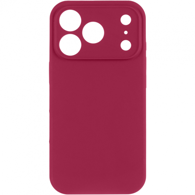 Силиконовый чехол для iPhone 17 Pro Max Rose Red FULL (NO LOGO)