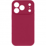 Силиконовый чехол для iPhone 17 Pro Max Rose Red FULL (NO LOGO)