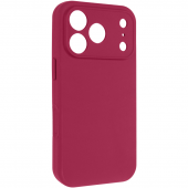 Силиконовый чехол для iPhone 17 Pro Max Rose Red FULL (NO LOGO)