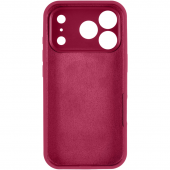 Силиконовый чехол для iPhone 17 Pro Max Rose Red FULL (NO LOGO)