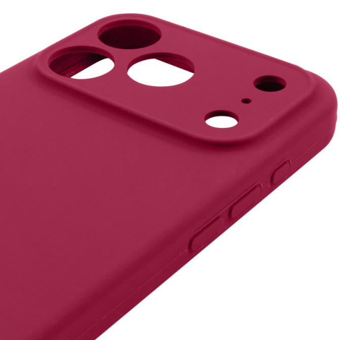 Силиконовый чехол для iPhone 17 Pro Max Rose Red FULL (NO LOGO)-3