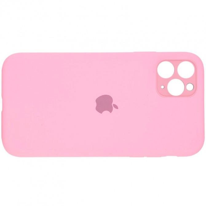 Оригинальный силиконовый чехол для iPhone 11 Pro Светло Розовый FULL (with camera protection)-2