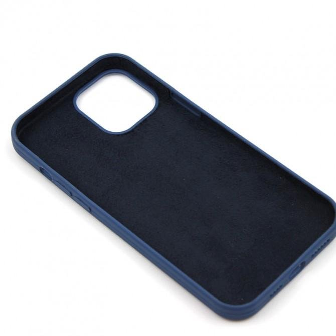 Оригинальный силиконовый чехол для iPhone 12 /12 Pro Синий-2