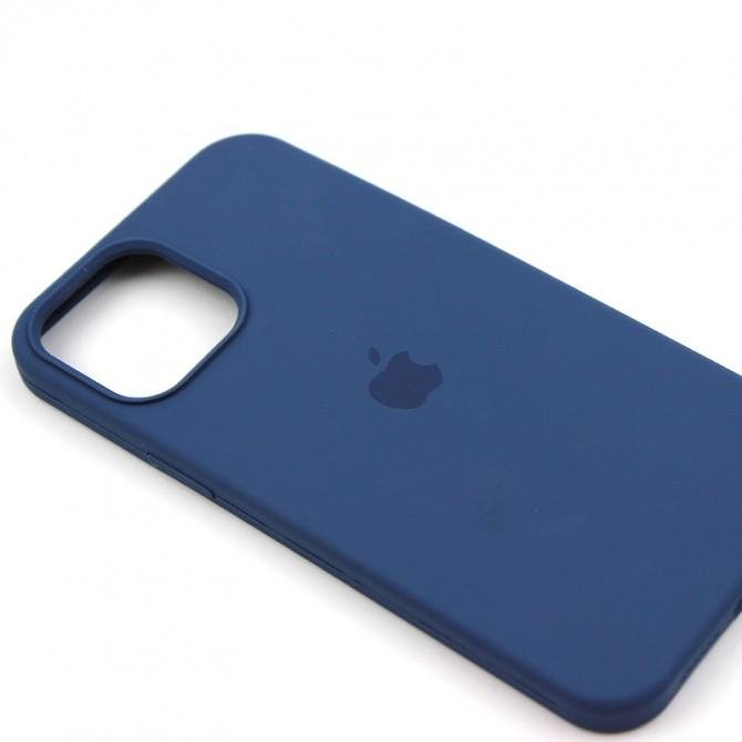 Оригинальный силиконовый чехол для iPhone 12 /12 Pro Синий-3
