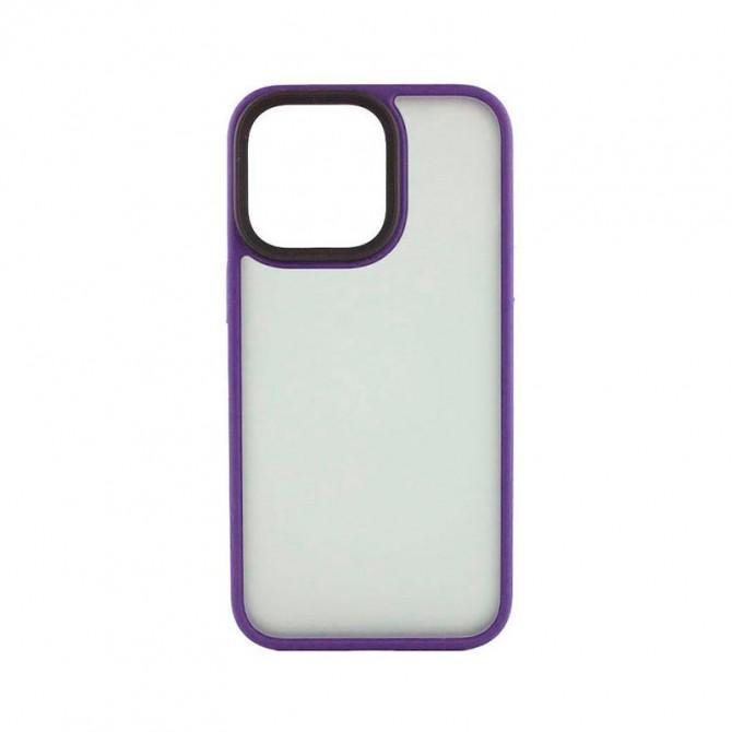 Чехол TPU+PC Metal Buttons для Apple iPhone 12 Pro Max (6.7") Темно Фиолетовый