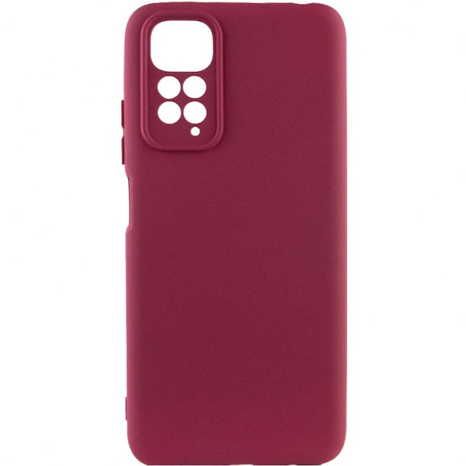 Чехол Original Soft Case Xiaomi Redmi Note 11 (Global)/Note 11S Бордовый FULL